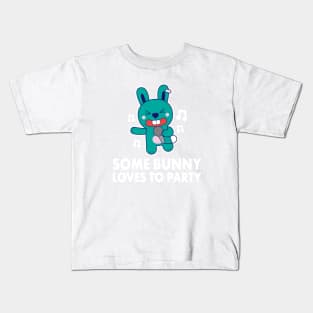 Some Bunny Loves To Party. Funny Party Shirts for Karaoke Singing Rabbit Lovers Kids T-Shirt
